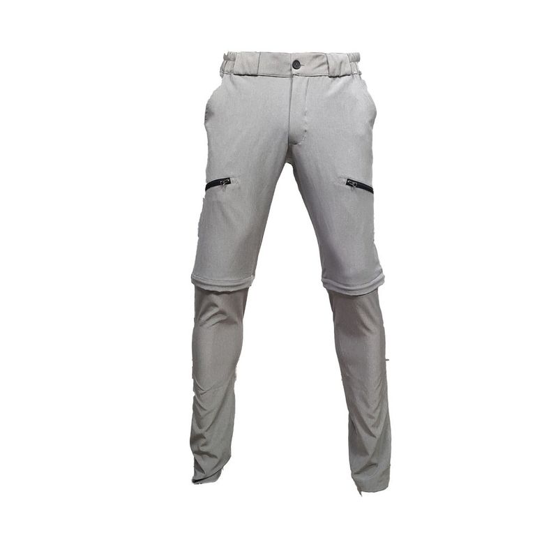 -8203--Hiking-pants-desmontable-MENS--S-Gris-con-Negro-