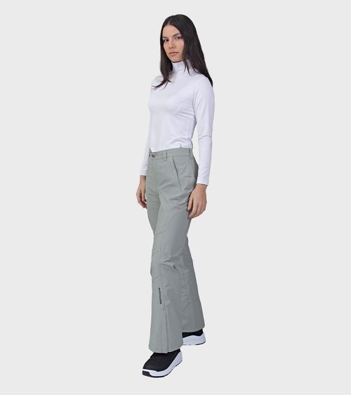 Pantalon Pre Ski Tec Impermeable Termico Montagne Mujer