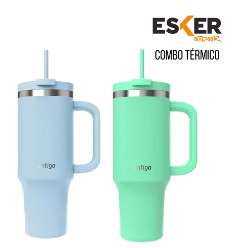 Combo Streeterville 1180 ml Contigo (Celeste + Verde Agua)