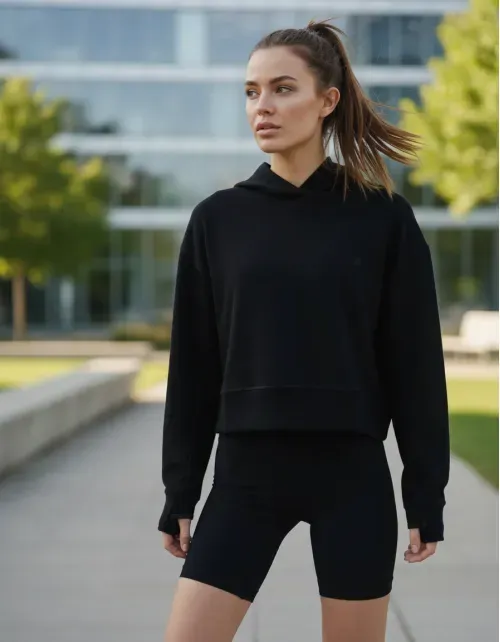 Buzo Deportivo Crop Essential Xpirit Mujer